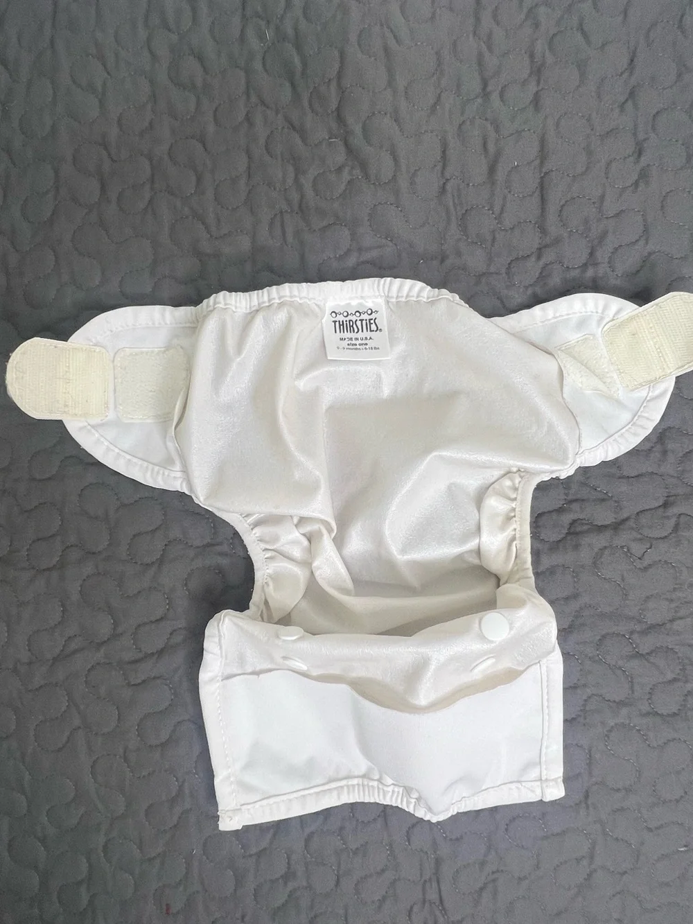 White Cloth Diaper Covers 3 pack bundle set